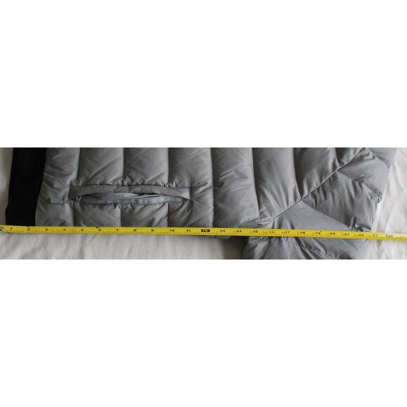 Peter Manning Size 3 New York Grey Duck Down Puffer Jacket zip pockets - Picture 11 of 13